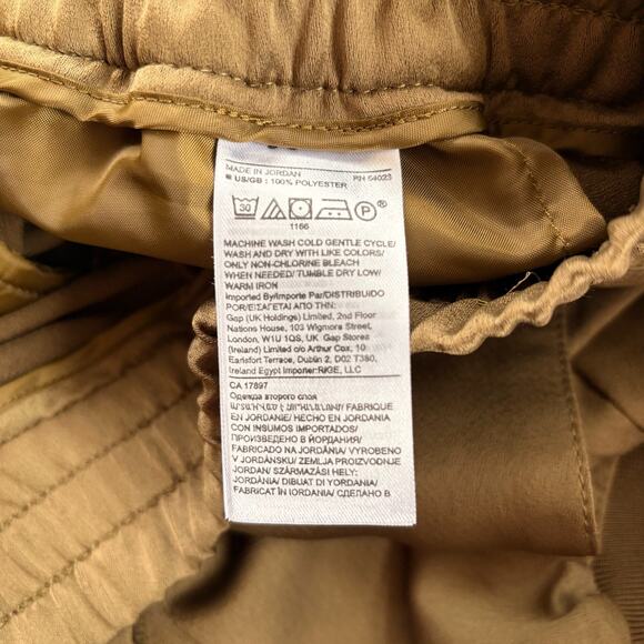 Banana Republic Satin High Rise Cargo Joggers | Olive Green Size Medium - Picture 3 of 8